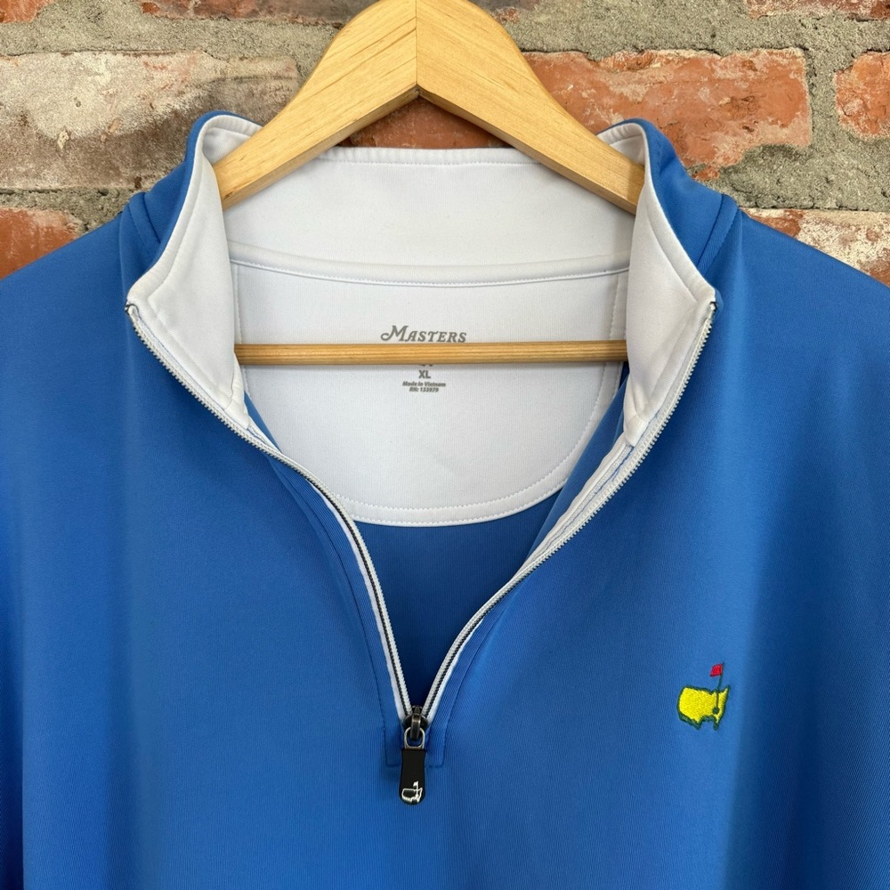 Masters Tech Performance Quarter Zip Pullover Blu… - image 3